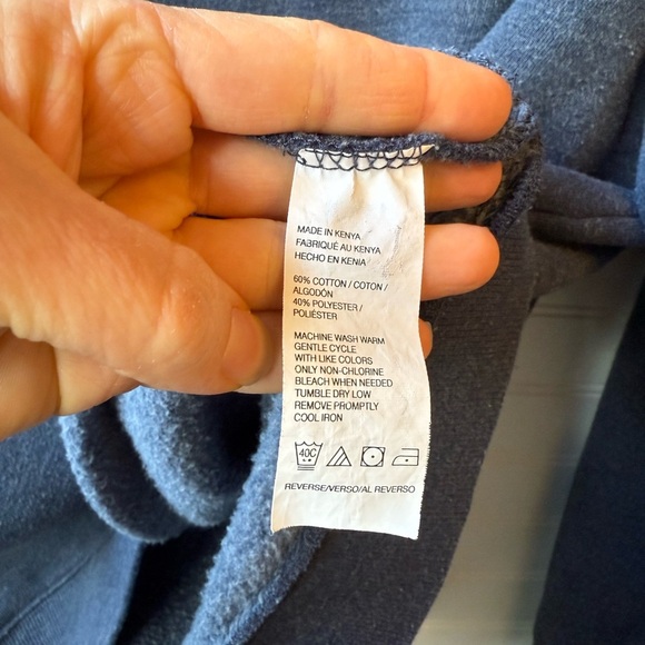 Men’s Arrow blue pullover 1/4 zip sweatshirt, size XL - Picture 6 of 6